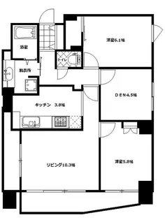 イプセ府中【13階】の間取り