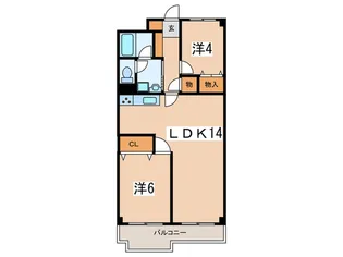 パストラル田奈【3階】の間取り