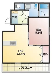 フォレストハウスII【3階】の間取り