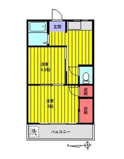 コーポ河野第2【2階】の間取り