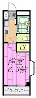 アルカサル堀江【4階】の間取り