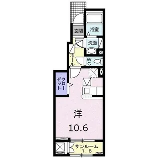 アリアーテC【1階】の間取り
