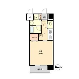 アーバンフラッツ青葉小田原【5階】の間取り