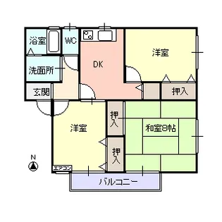ルナ・セジュール【2階】の間取り