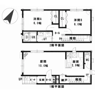 ルミエール 菊水上町4-2II【1階】の間取り