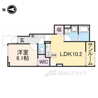 ベルソレイユ2【1階】の間取り