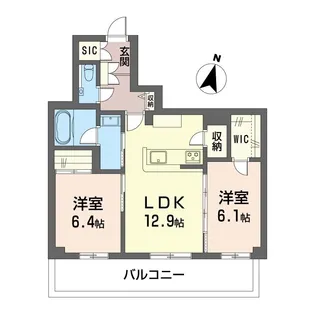 【新築】アルフェリーチェ【SHM】【4階】の間取り