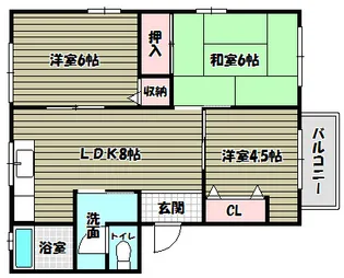 サンフル狭山【1階】の間取り