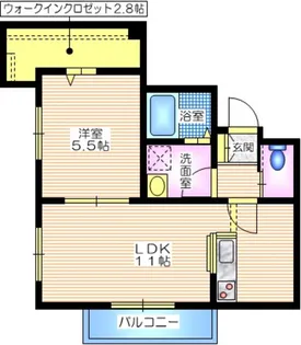 ヒルズ横浜【1階】の間取り