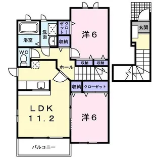 アーバンコートA【2階】の間取り