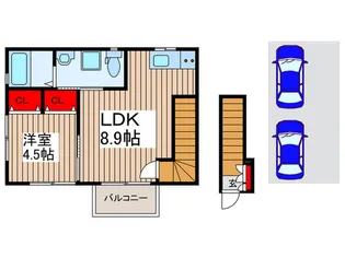 仮)チロル【2階】の間取り