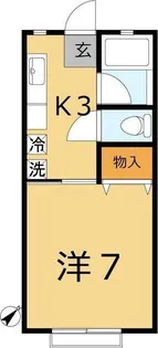 ジュネス行徳【2階】の間取り