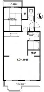 キングレジデンス浜竹【2階】の間取り