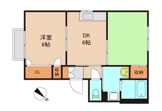 ヴィトン石川【1階】の間取り