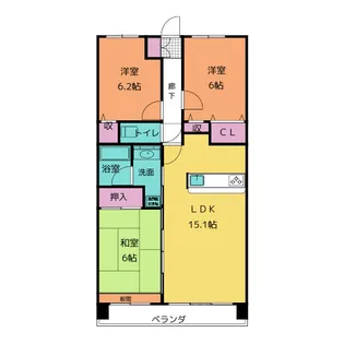 ロイヤル平針【3階】の間取り