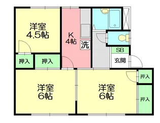 アイシーコーポ【1階】の間取り