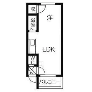 カサデューク平岸41【1階】の間取り