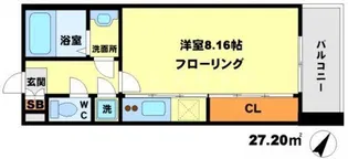 フォレステージュ江坂公園【4階】の間取り