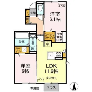 エタニティ IV【1階】の間取り