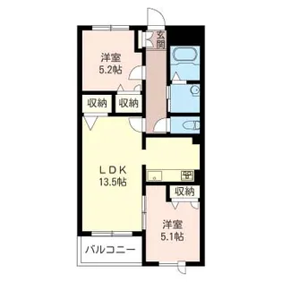 シャーメゾン・フローラ【2階】の間取り