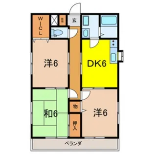 カロンルーナ【3階】の間取り