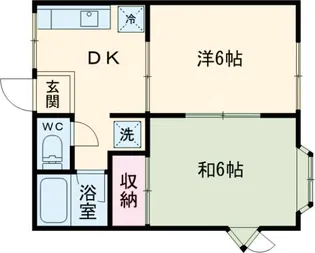 グリーンハイツ亀田【1階】の間取り