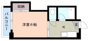 サンハイツ中延【4階】の間取り