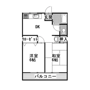 シティハイムラークヒルズ A棟【2階】の間取り