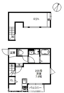 メゾネットAPII【2階】の間取り