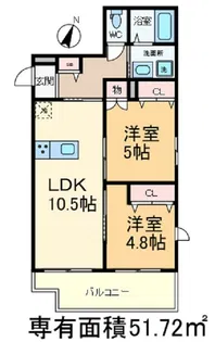 Cantar【3階】の間取り
