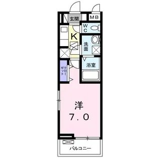 ラ・プラージュII【2階】の間取り