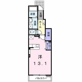 ラ メゾン プロスペリテI【1階】の間取り