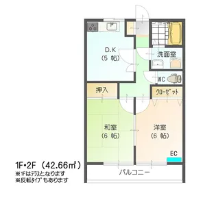 ハイツWEALII【2階】の間取り