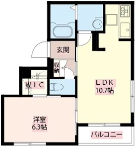 アクシアス西落合【1階】の間取り