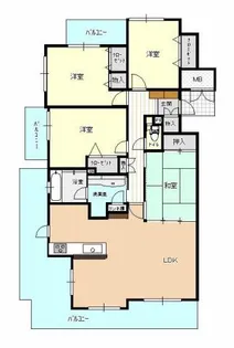 クエストコート緑町【2階】の間取り
