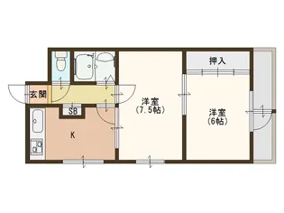 大阪府大阪市住之江区御崎1【マンション】の間取り