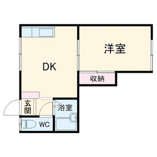 ハイツ村石【1階】の間取り