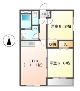 GOOD TOWN【4階】の間取り