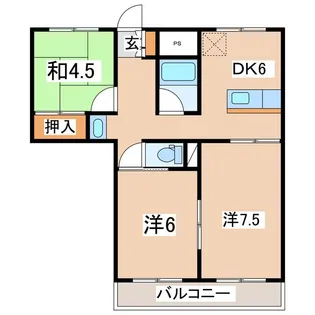 福島県郡山市久留米1【マンション】の間取り
