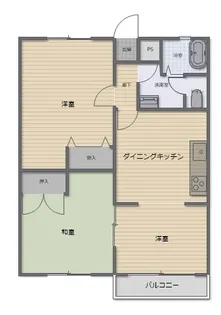 デンファーレ吉村【2階】の間取り