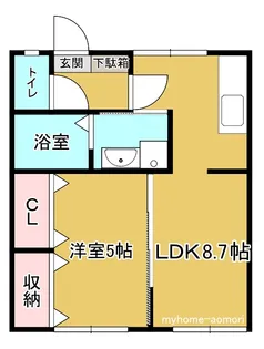 グリーンコーポ旭【2階】の間取り