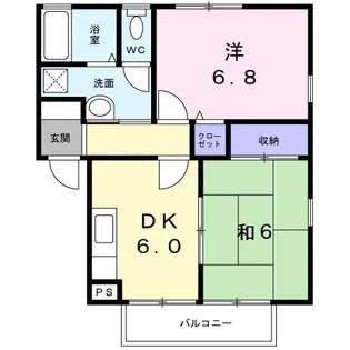 フォブール鶴見A【2階】の間取り
