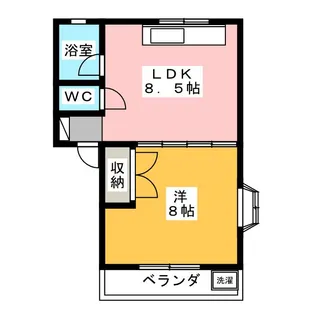 コウリュウマンション【2階】の間取り