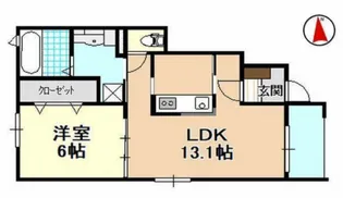 ベルゲン【1階】の間取り