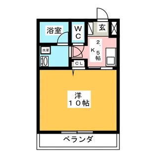 1Kの間取り画像