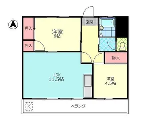 センターリバー【5階】の間取り