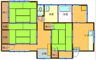 愛媛県新居浜市吉岡町【一戸建】の間取り