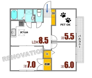 リリハ26【1階】の間取り