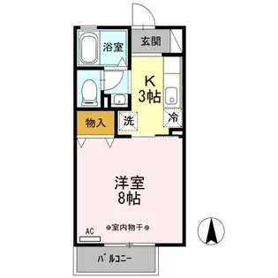 ルミエール A【2階】の間取り