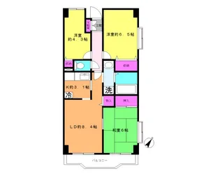 サンライズあかね台【2階】の間取り